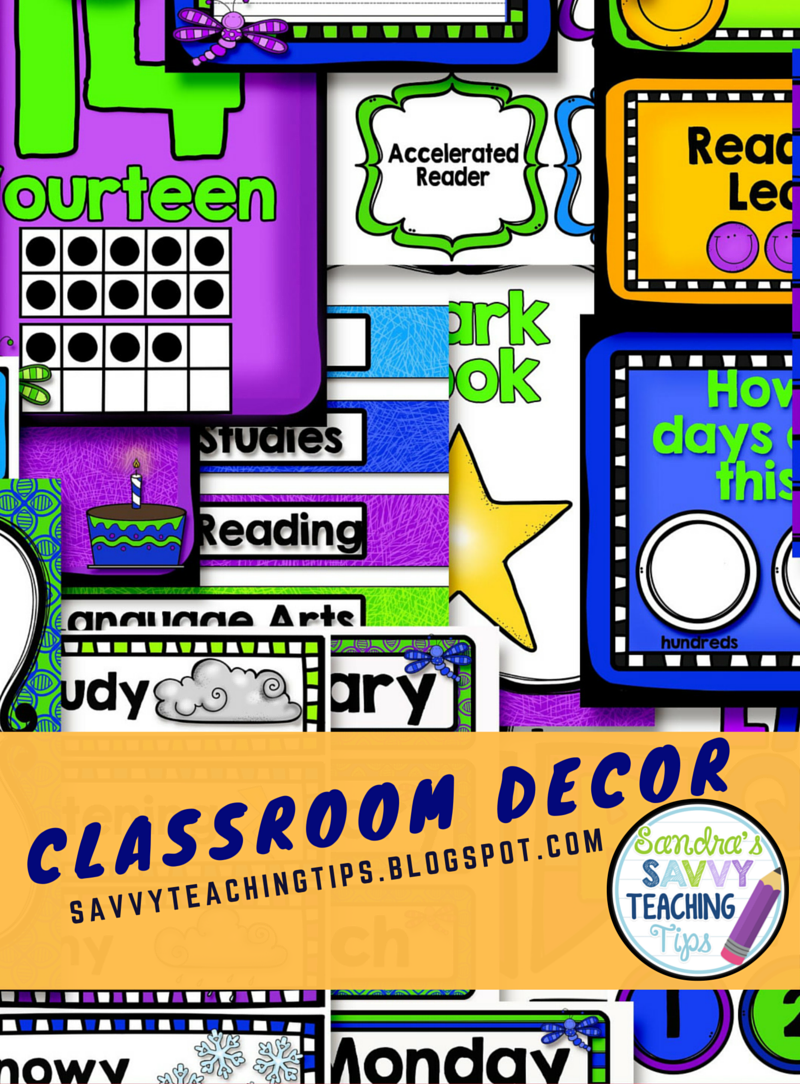 There are some fantastic choices for back to school classroom decor.  I can't wait to try this one out in my own room.